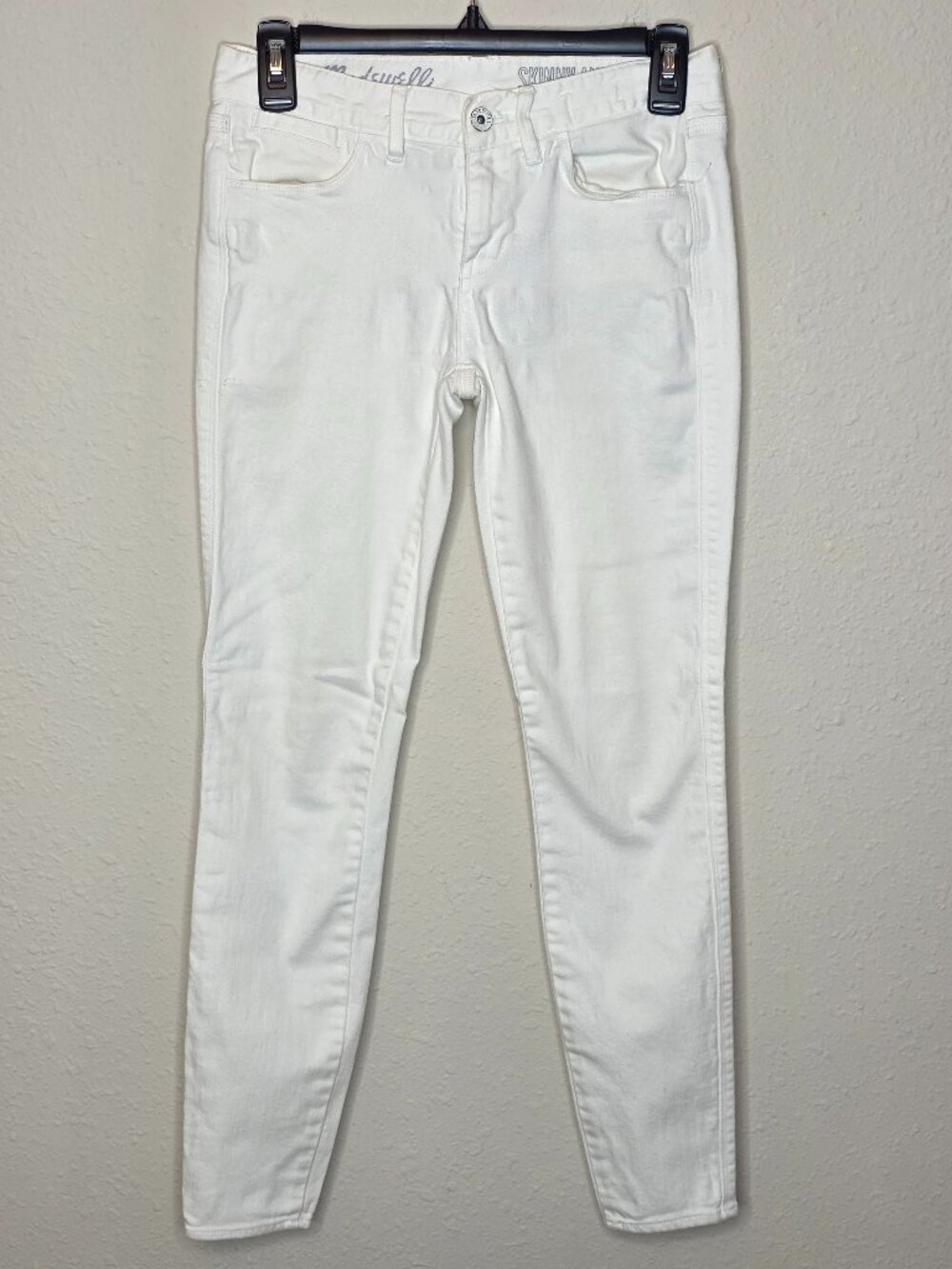 Madewell Skinny Ankle White Jeans, Size 24